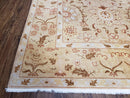 Vintage Turkish Oushak Area Rug 6x9, Wool Hand-Knotted