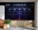 Basketball Court Stadium Wallpaper Mural.