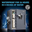Gray Steel Safe With Digital Keypad Lock For Home Use