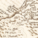 Vintage Map of The Holy Lands, 1570