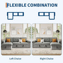 84Inch LShaped Sleeper Sofa Integrated Storage System