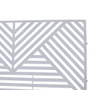 Outdoor & Indoor Privacy Screen Metal Privacy Screen 76' H×48' W, Freestanding Decorative Privacy Screen for Deck Balcony Patio, Privacy Fence Panels White