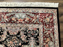 Sino Persian Rug 9x12, Black, Floral Bouquets