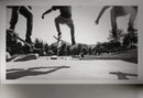 Skateboard Urban Park. Black and White Wall Mural.