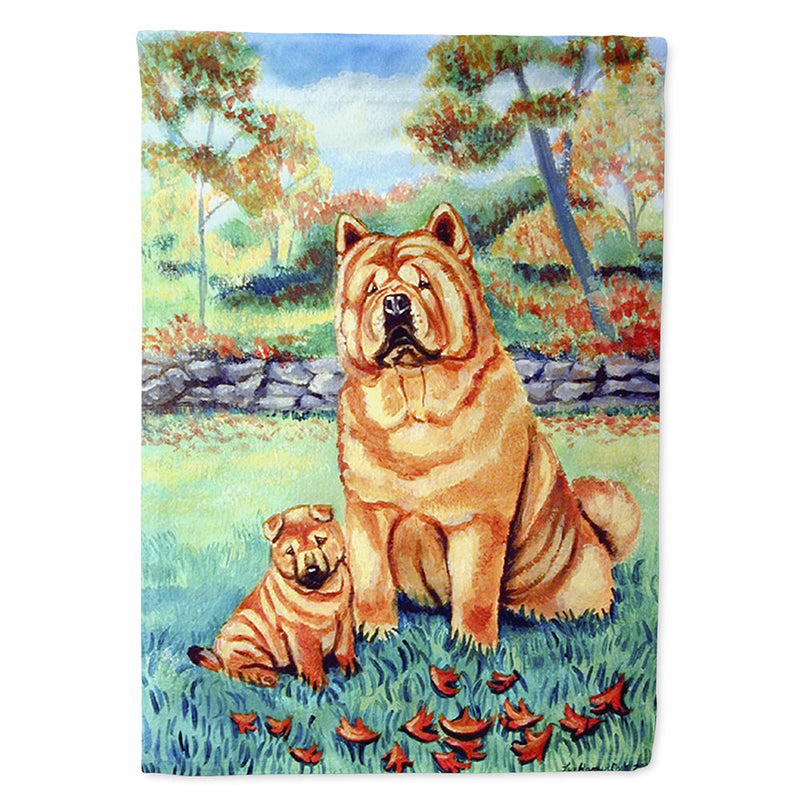 Chow Chow Momma's Love Flag Canvas House Size