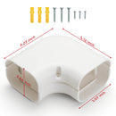 90° Flat Elbow Part, Line Cover Set for Split AC