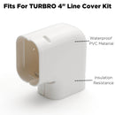 90° Flat Elbow Part, Line Cover Set for Split AC