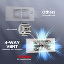 (Open Box) AirSupply BS412 Register Booster Fan