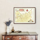 Vintage Map of Russia 1665