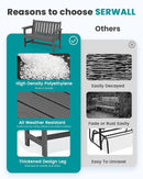 Weatherproof Two-Person Outdoor Bench With High Weight Capacity