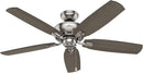 52 Inch Indoor Ceiling Fan With LED Lighting Brushed Nickel