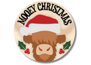 Unfinished Wood Mooey Christmas Door Sign Kit | Wood Craft Cutouts | 1/4" Thick |