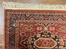 Belgium Power Loomed Runner Rug 2x9, Vintage Wool Rug for Hallway 2 x 9 ft, Red, Caucasian Persian Design, 9ft Runner