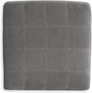 Oversized Light Gray Ottoman Room Decorative Elegance