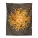 70s retro celestial sun moon wall tapestry bedroom art