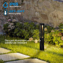 ALP53 12-Pack Low Voltage Pathway Lights Package Cast Aluminum, 3W 12V AC/DC Integrated LED Walkway Lighting
