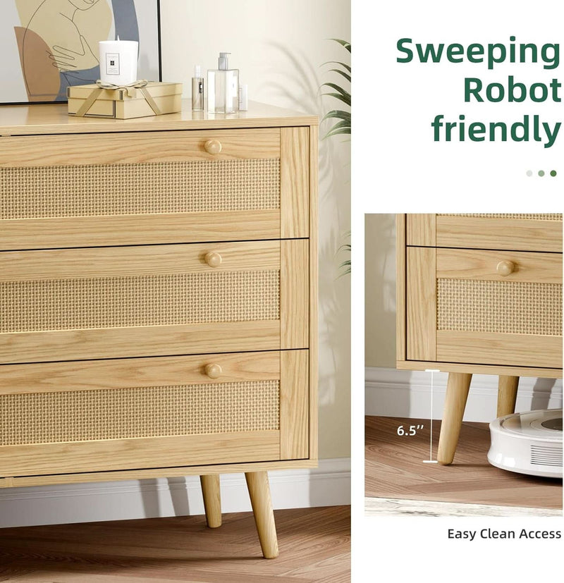 space saving dresser Space-Saving 3-Drawer Rattan For Bedroom Storage Side Cape Discover the perfect budget Size:12 (Pre-Order - Ships Mid September) Purple Tulle Ball Gowns