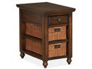 Cottage Lane - Wood Rectangular Chair Side End Table - Coffee