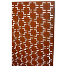 Outdoor & Indoor Privacy Screen Metal Privacy Screen 76' H×48' W, Freestanding Decorative Privacy Screen for Deck Balcony Patio, Rust Red Steel