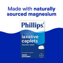 Phillips' Laxative Caplets, With Naturally Sourced Magnesium Supplement for Gentle Relief of Occasional Constipation, Cramp and Stimulant Free Laxatives, 100 Caplets