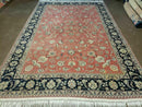 6' X 9' Vintage Fine Oriental Floral Handmade Wool Rug Vegetable Dyes Red Nice