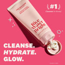 The Face Shop Rice Water Bright Foaming Cleanser, Hydrating Korean Face Wash with Ceramides, Deep Pore Cleansing, All Skin Types, Gentle Skincare, Vegan, 5.0 fl. oz.
