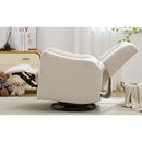 29.5'' Wide Wingback Swivel Rocker Recliner Chair, Glider Rocker Recliner, Rocking Chair Nursery for Living Room Bedroom Apartment,Linen,Beige