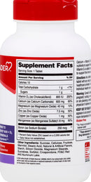 Leader Calcium Vitamin D3 Plus Minerals, Bone Health Supplement with Magnesium & Zinc, Supports Strong Bones & Teeth, Enhanced Absorption, Cherry, Orange & Fruit Punch Flavor, 60 Chewable Tabs 3-Pack
