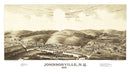 Vintage Map of Johnsonville, New York 1887