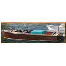 Wisconsin Vintage Boat | Wall Art Print on Real Wood