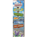 Wisconsin Lake Directional | Wall Art Print on Real Wood
