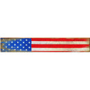 St. Croix River Rustic American Flag | Wall Art Print on Real Wood