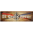 St. Croix River, Wisconsin Wooden Sign | Wall Art Print on Real Wood