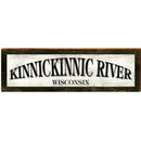Kinnickinnic River Wisconsin Sign | Wall Art Print on Real Wood