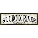 St. Croix River Minnesota Sign | Wall Art Print on Real Wood