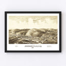Vintage Map of Johnsonville, New York 1887