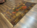 Afghan Rug 4x7, Map of Afghanistan, Tribal Rug, Balouch Rug, New