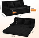 Boneless Loveseat Sofa Bed, 59" Corduroy