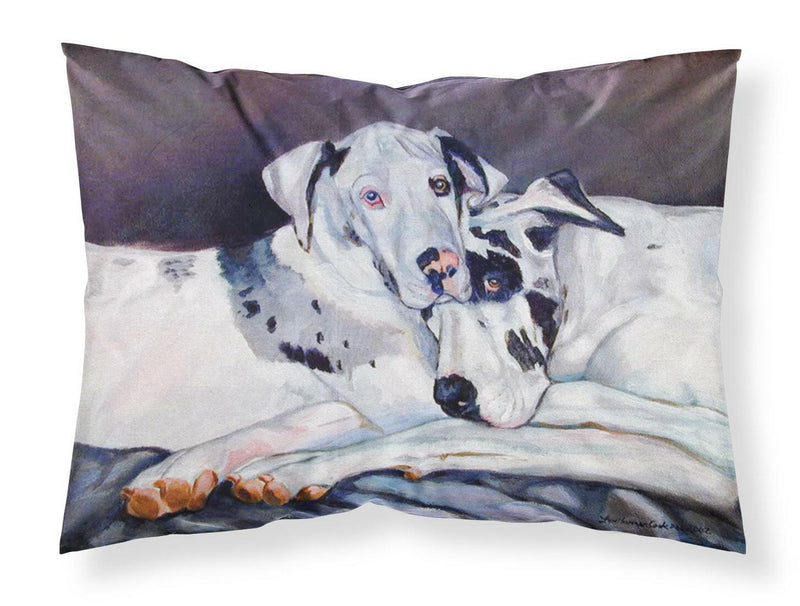 Harlequin Natural Great Danes Moisture wicking Fabric standard pillowcase