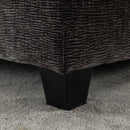 Modern Chenille Upholstered Sectional Sofa with Ottomans, USB Ports, Cup Holders, and Storage in Grey