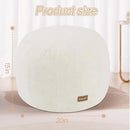 Round Pouf Ottoman, 18" Stuffed Floor Pouf