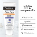 Neutrogena Clear Face Sunscreen Lotion SPF 50, 3 fl. oz