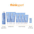 Thinksport Mineral Sunscreen SPF 50+ Zinc Oxide, Water Resistant, 3 Fl Oz