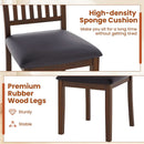 Espresso Slat Back Dining Chairs Set Of 2 For Dining Room