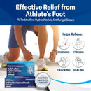 Terbinafine Hydrochloride 1% for 1 Week Athlete’s Foot Treatment AntiFungal Cream Fast Symptom Relief & Prevents Recurrence 1 oz. (30 g) 5 Pack