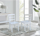 Madrid Ladderback Dining Chairs Set Of Two White Finish