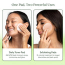 JIYU Toning Polish Pads - Korean Skincare for Dark Spots, Wrinkles & Dull Skin - Hydrating Facial Treatment with Snail Mucin, Niacinamide, Peptides & Centella - 2-Pack, 200 Pads