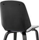 Gray Faux Leather Accent Dining Chair For Kitchen Table