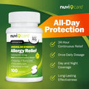 NUVICARE 24-Hour Allergy Medicine - Cetirizine Hydrochloride 10mg Tablets - Compare to The Active Ingredient in Zyrtec Antihistamine Meds - Generic Allergy Pills for All Day Allergy Relief (2 Pack)