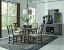 Paxton Place - Dining Side Chair With Upholstered Seat (Set of 2) - Dovetail Gray
